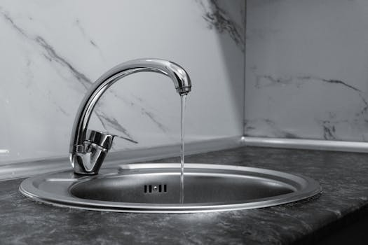 Close-up of water faucet